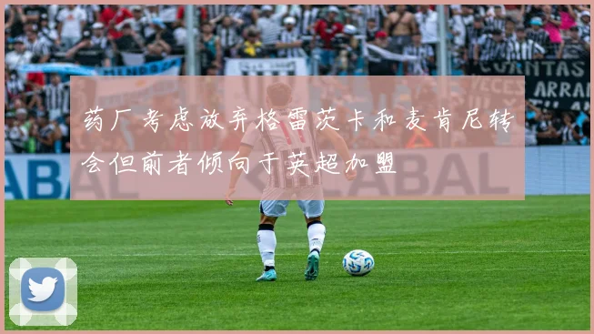 药厂考虑放弃格雷茨卡和麦肯尼转会但前者倾向于英超加盟